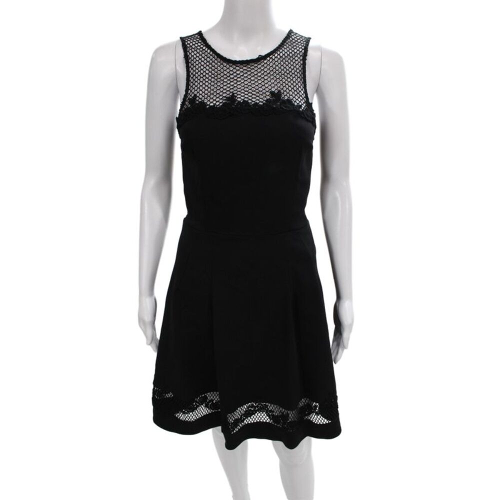 Flavio Castellani Women Fit & Flare Black Dress Size 42